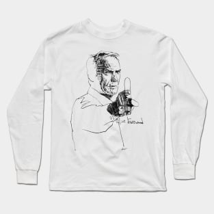 Clint Pencil Art Long Sleeve T-Shirt